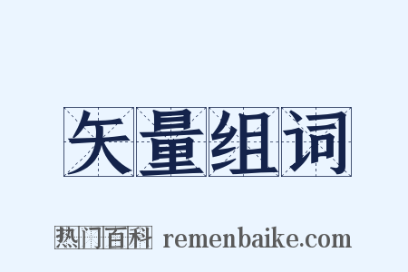 矢量组词是什么意思的图片